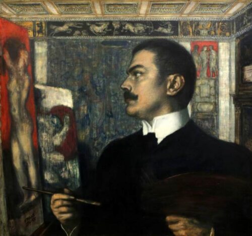 Self-Portrait in the Studio – Franz von Stuck Franz von Stuck