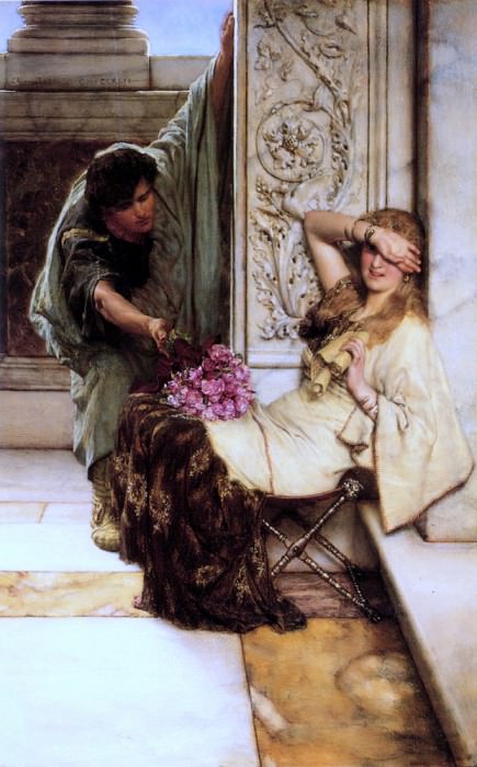 Shy – Lawrence Alma-Tadema Lawrence Alma-Tadema