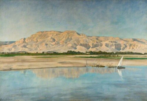 Theban Hills from Luxor – John Collier John Collier