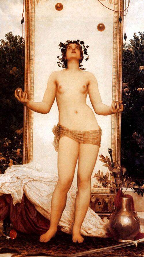 The Antique Juggling Girl – Frederic Leighton Frederic Leighton