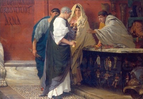 The Armourer’s Shop in Ancient Rome – Lawrence Alma-Tadema Lawrence Alma-Tadema