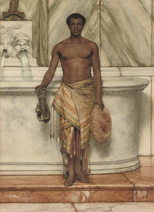 The Bath Attendant – Lawrence Alma-Tadema Lawrence Alma-Tadema