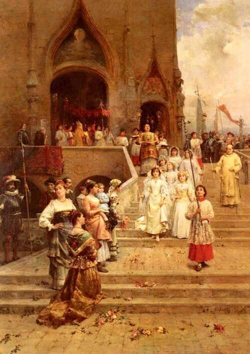 The Confirmation Procession – Cesare-Auguste Detti Cesare-Auguste Detti