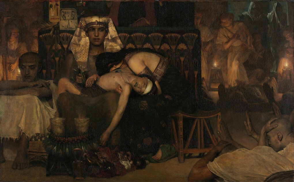 The Death of the Pharaoh’s Firstborn Son – Lawrence Alma-Tadema