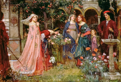 The Enchanted Garden – John William Waterhouse John William Waterhouse