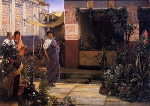 The Flower Market – Lawrence Alma-Tadema Lawrence Alma-Tadema