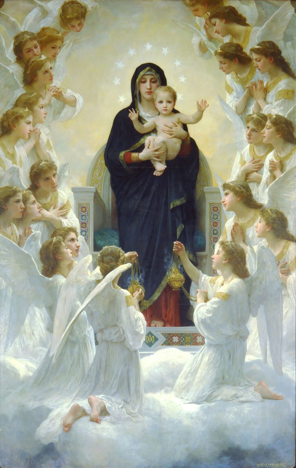 The Virgin With Angels – William Bouguereau