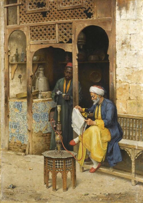 The Coffee House, Cairo – Arthur von Ferraris Arthur von Ferraris