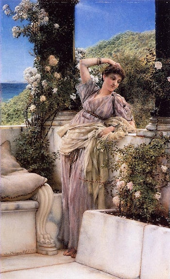 Thou Rose of all the Roses – Lawrence Alma-Tadema Lawrence Alma-Tadema