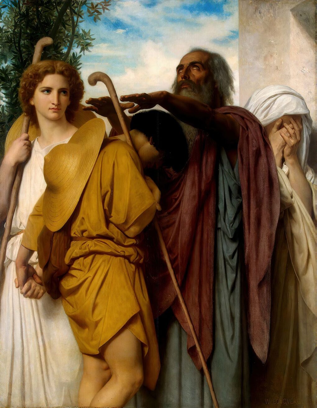 Tobias Bidding Farewell to His Father – William Bouguereau