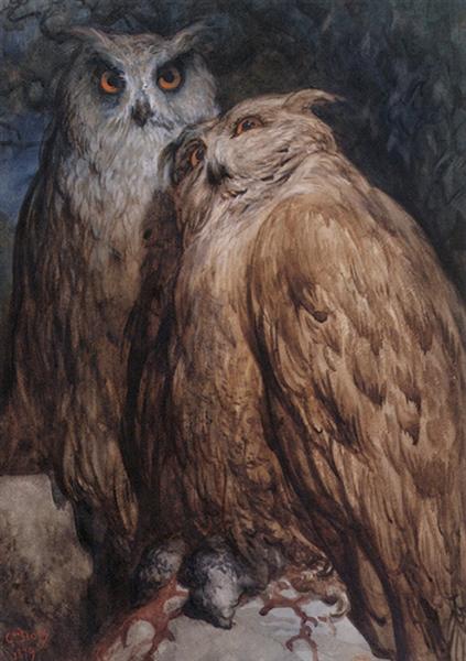 Two Owls – Gustave Doré Gustave Doré