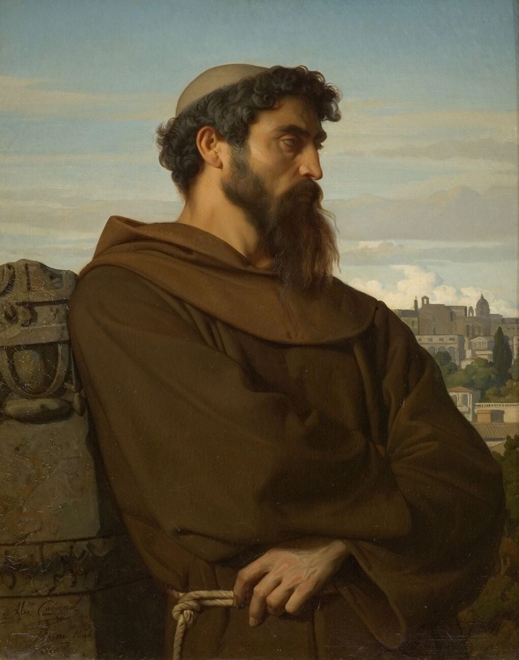 A Thinker, Young Roman Monk – Alexandre Cabanel