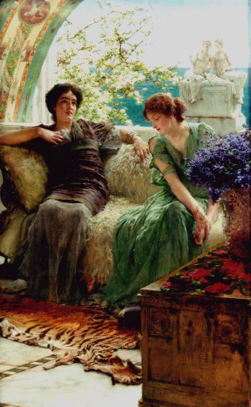 Unwelcome Confidences – Lawrence Alma-Tadema Lawrence Alma-Tadema