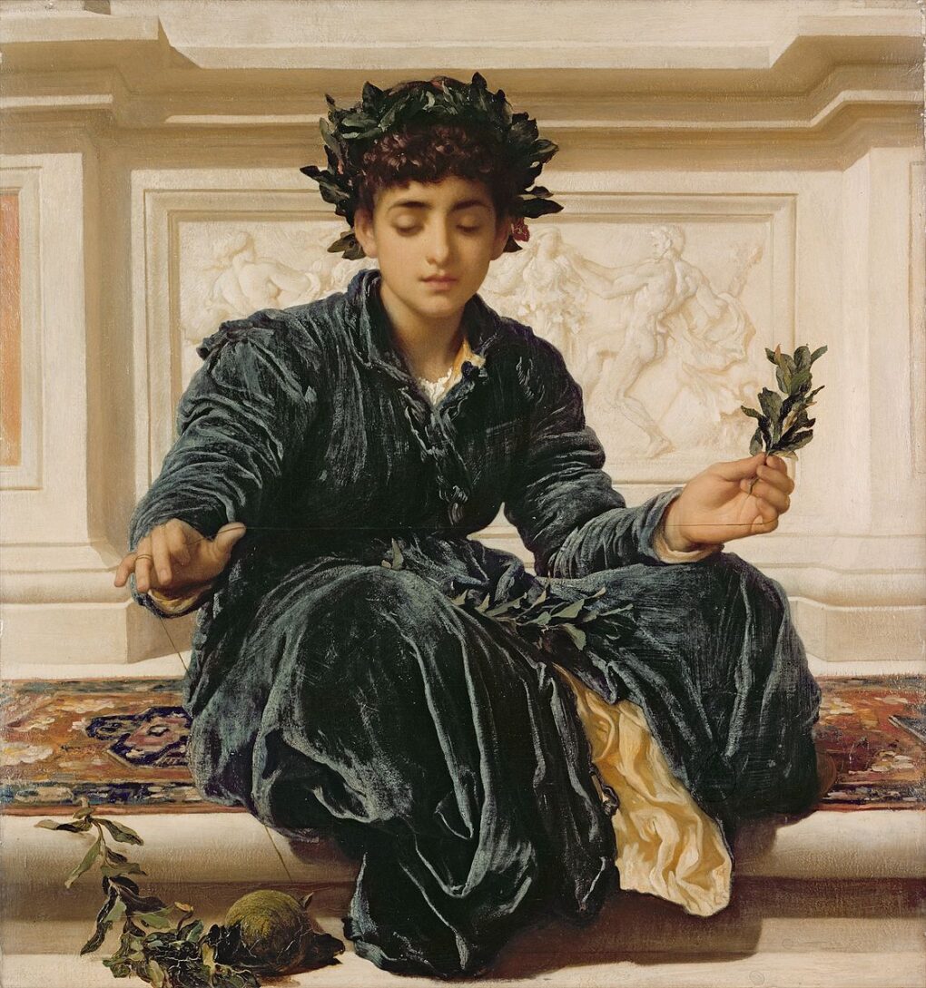 Weaving the Wreath – Frederic Leighton