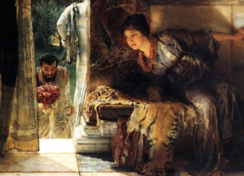 Welcome Footsteps – Lawrence Alma-Tadema Lawrence Alma-Tadema