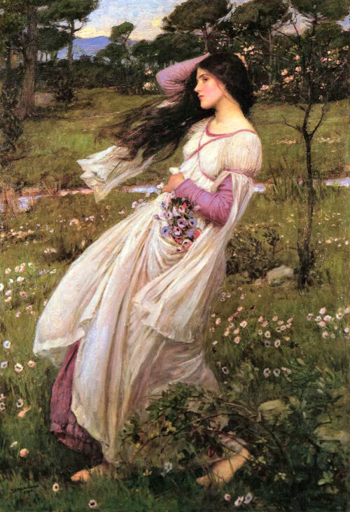 Windflowers – John William Waterhouse John William Waterhouse