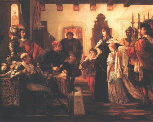 Ilona Zrínyi in the Castle of Munkács – Viktor Madarász Viktor Madarász